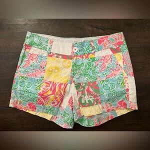 Lilly Pulitzer Multicolor Patchwork Women's Shorts
